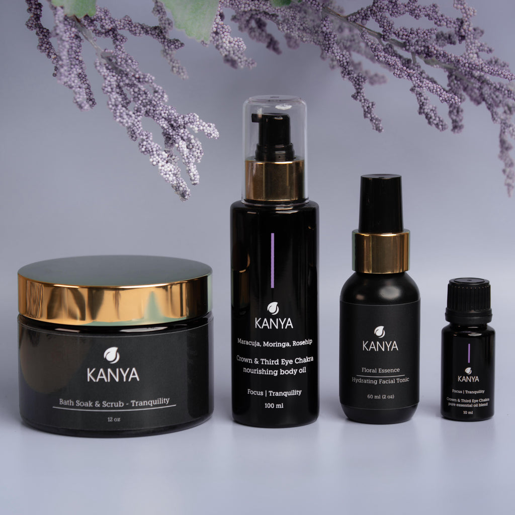 Kanya Crown & Third Eye Chakra Line - Essential Oil Skincare